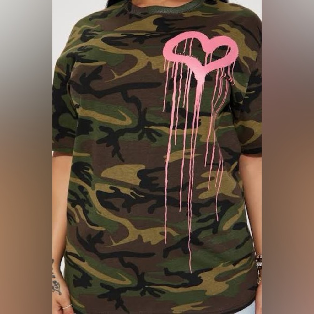 Love Runs Deep Camo Tshirt
